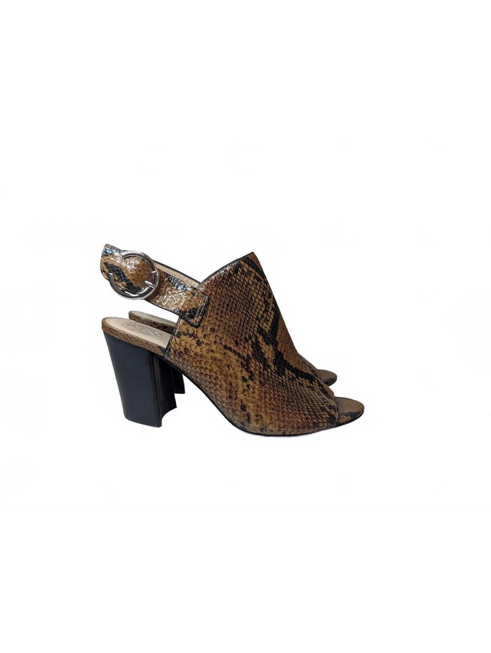 NWOT Vince Camuto Krestella Snake Print Slingback Sandals Size 7.5